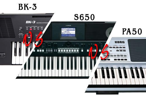 So sánh đàn organ Roland BK3, organ Yamaha S650 và organ Korg PA 650