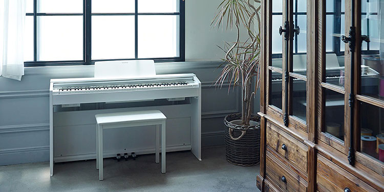 Piano Casio Privia: Âm thanh hoàn hảo cho gia đình có không gian nhỏ